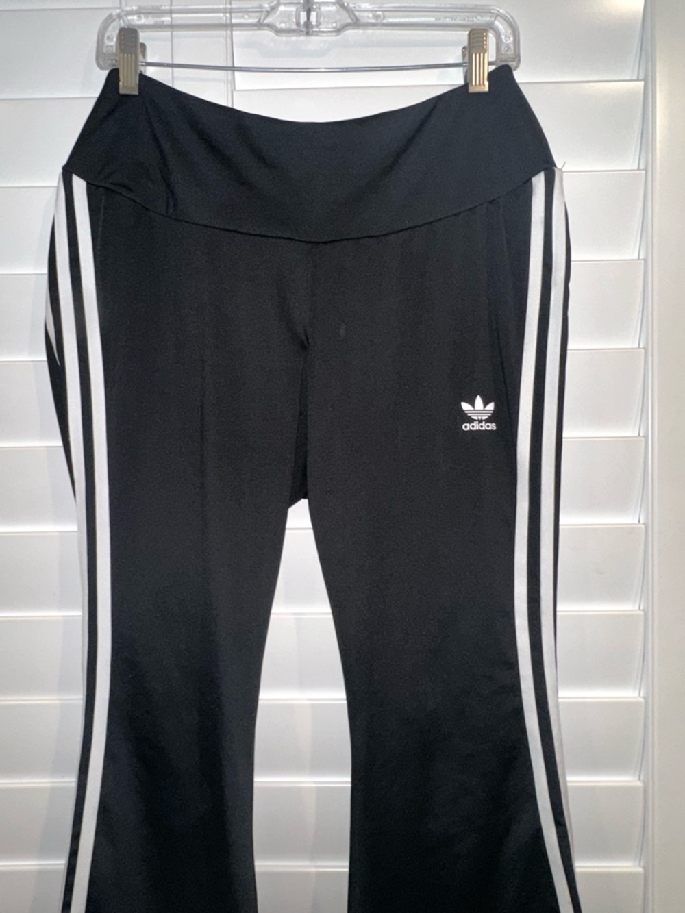 Adidas Black Flared Joggers - Picture 5 of 5
